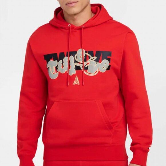 NEW with Tag Ja Men's Fleece Basketball Hoodie in University Red/Celestial Gold - Picture 1 of 7